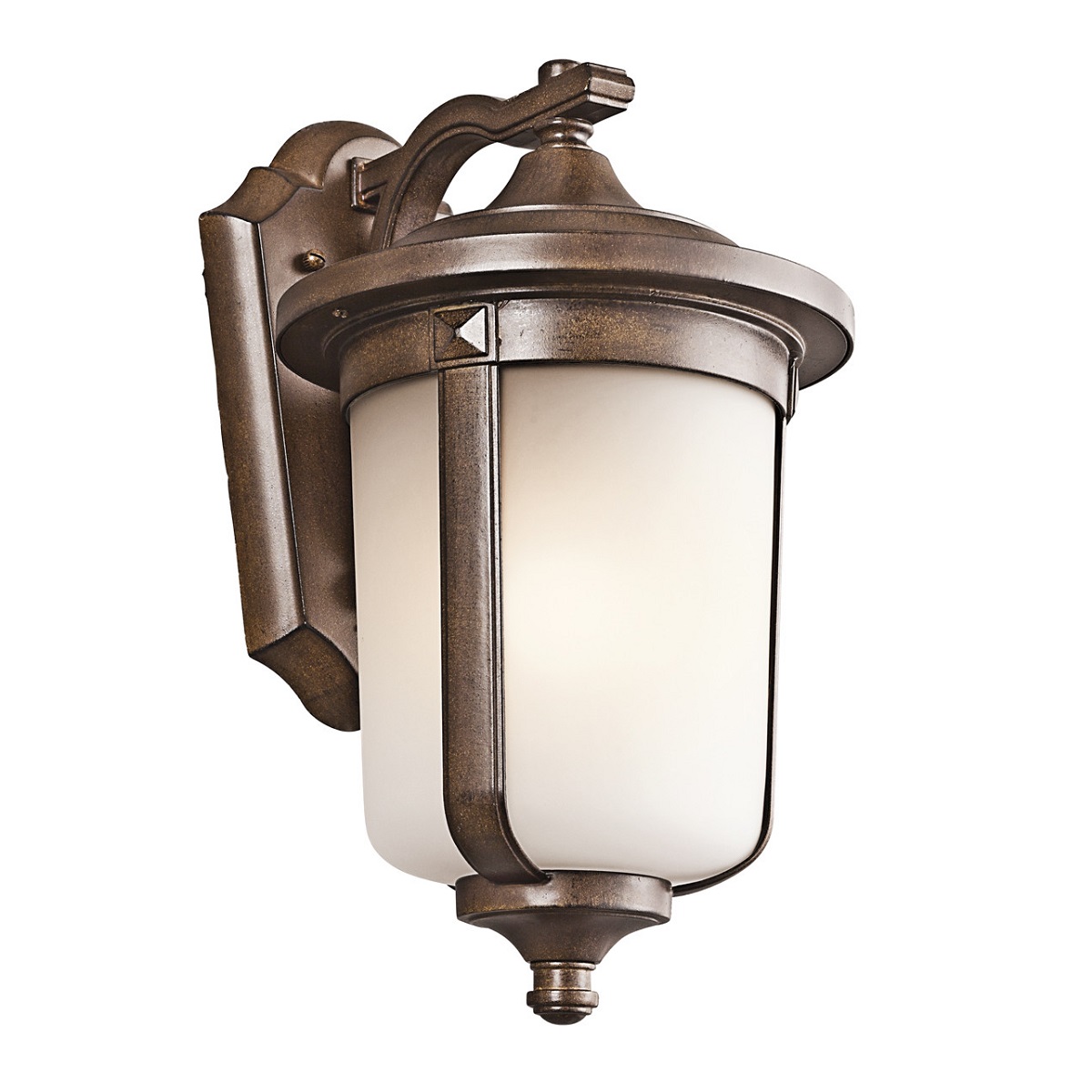 Kichler Gadsden 1 Light Outdoor Wall Sconce In Brown Stone l Brilliant