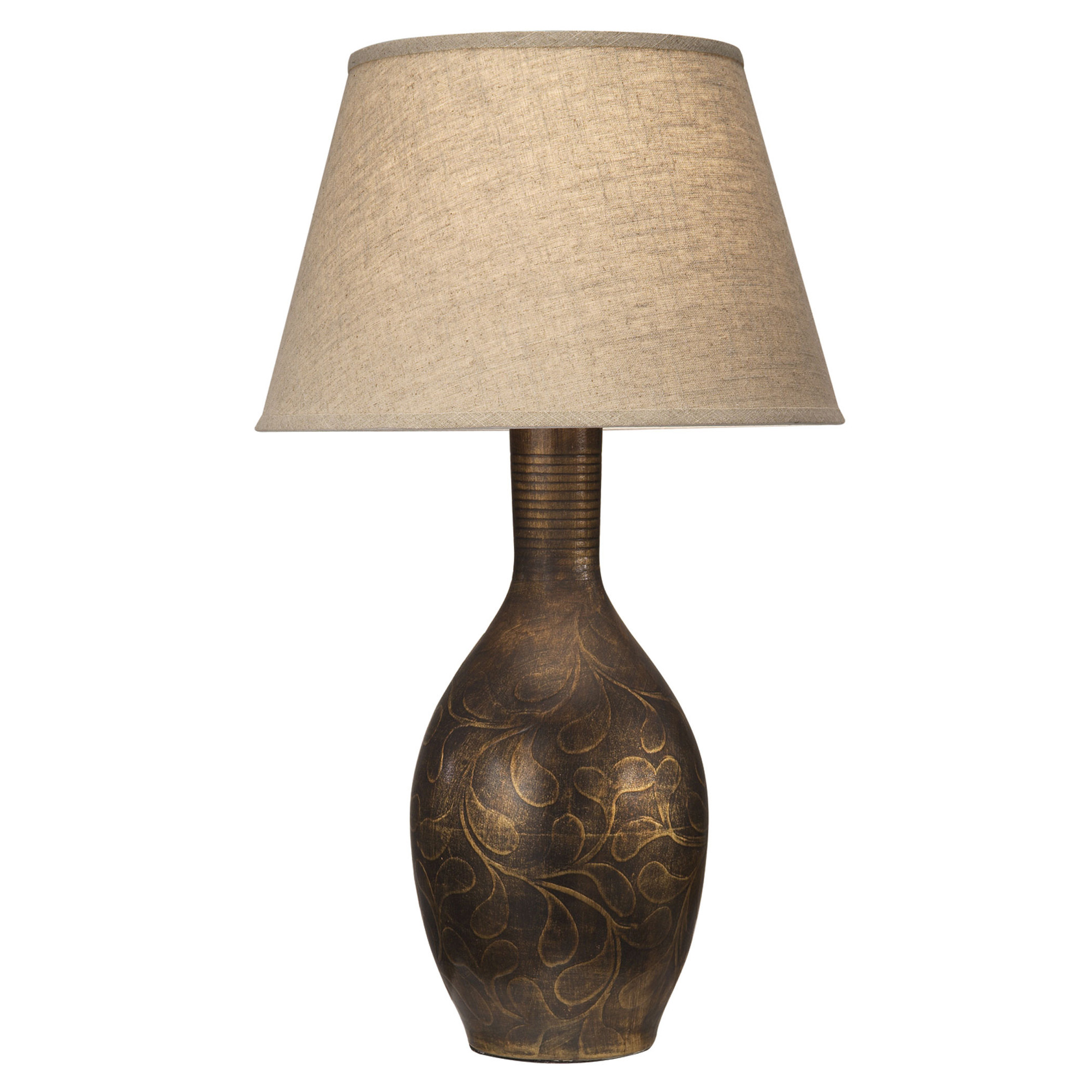 Anthony California 29 H Brown Walnut Table Lamp L Brilliant 29 H Brown Walnut Table Lamp