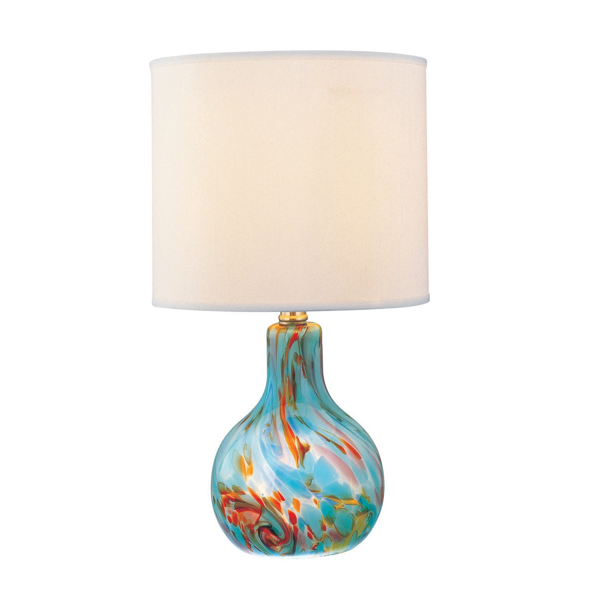 Lite Source Pepita Aqua Glass Table Lamp L Brilliant Lighting