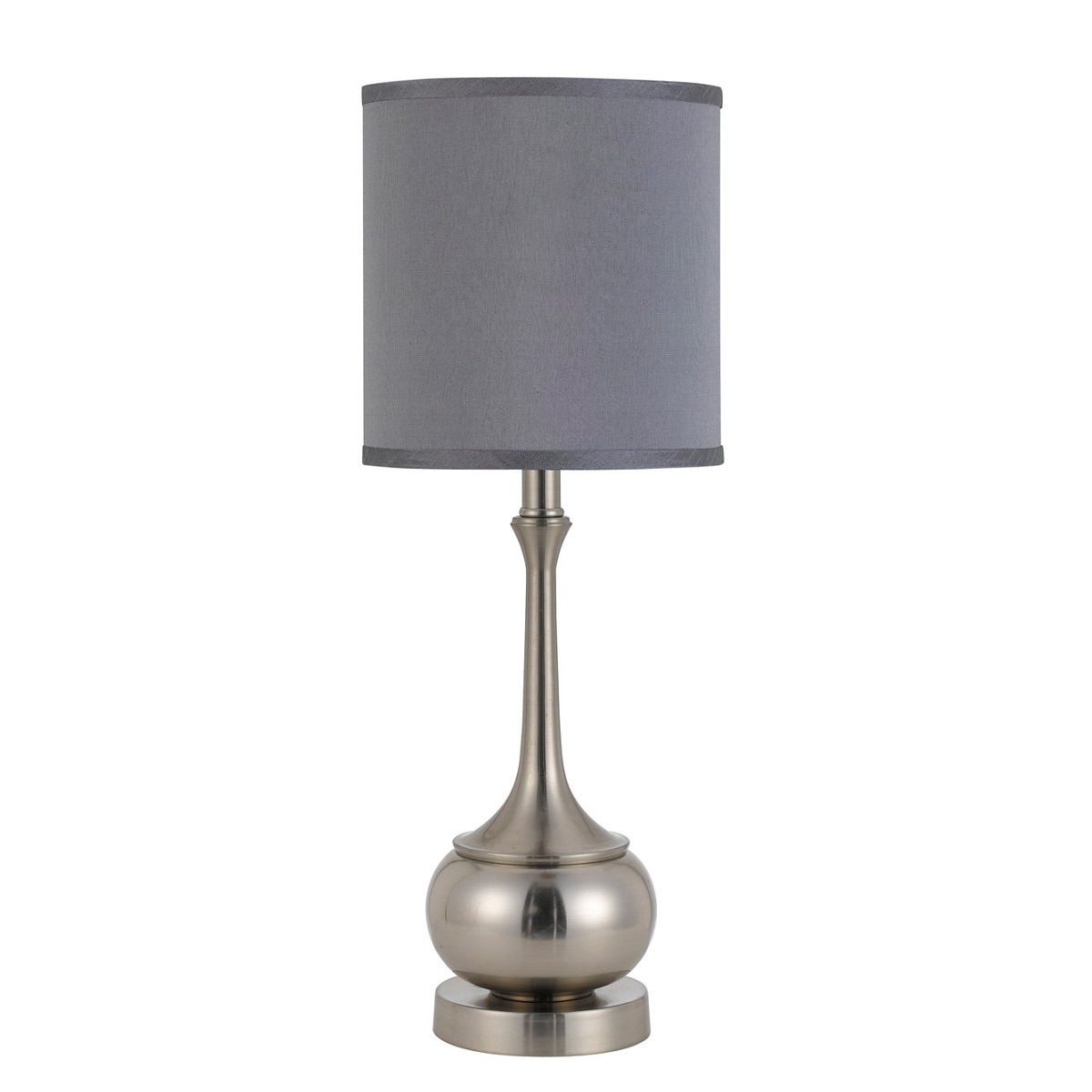 Cal Lighting Tapron Brushed Steel Accent Table Lamp L Brilliant - Cal Lighting Tapron Brushed Steel Accent Table Lamp L Brilliant