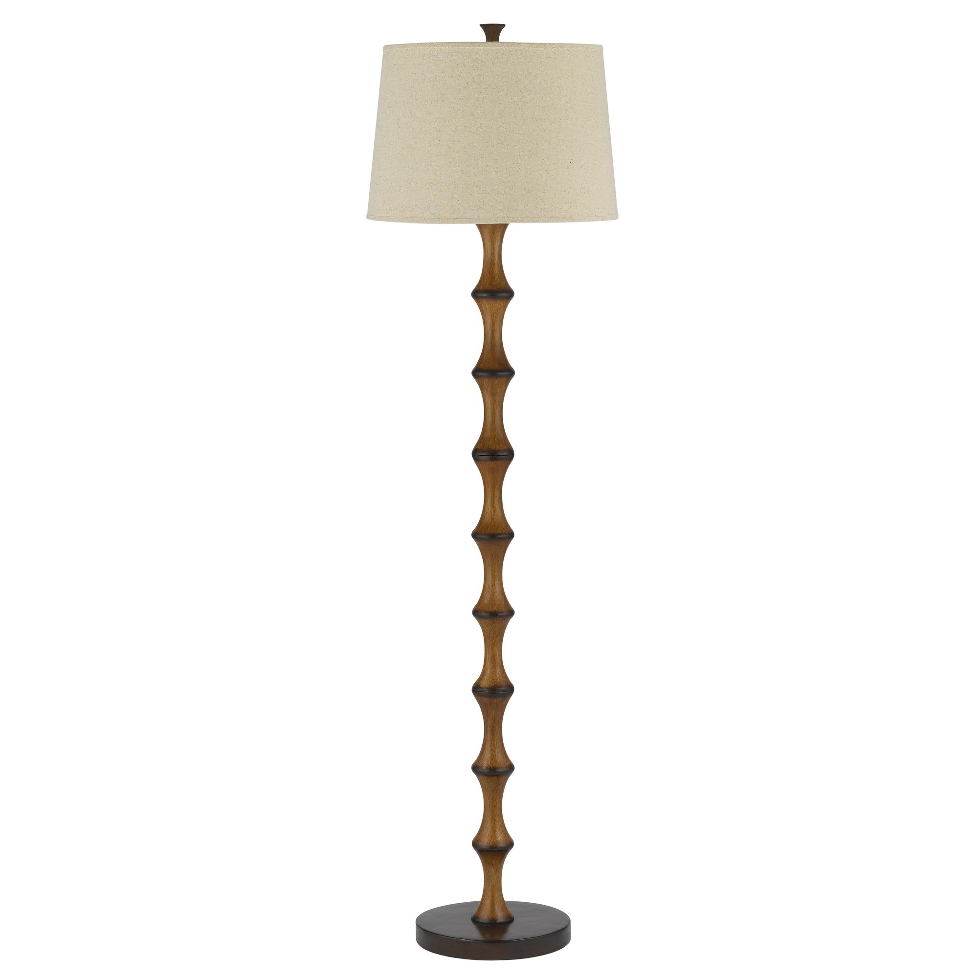 Cal Lighting Brown Bamboo Floor Lamp l Brilliant Source Lighting