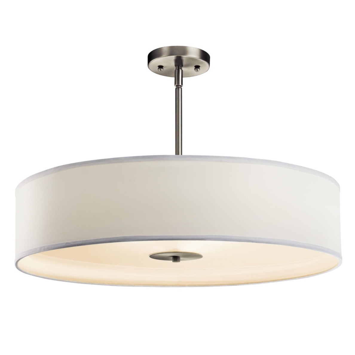Kichler 42122ni Crystal Persuasion 3 Light Inverted Drum Pendant Kichler 42122ni Crystal Persuasion 3