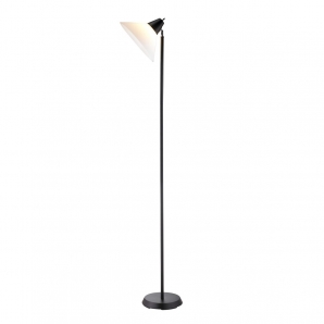 Adesso Swivel 1 Light Floor Lamp in Black
