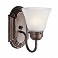 Kichler Lighting Signature 1 Light Bath Vanity in Tannery Bronze