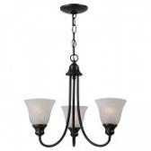 Sea Gull Lighting Windgate 3 Light Chandelier in Heirloom Bronze