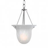 Dolan Designs Richland 1 Light Foyer Pendant In Satin Nickel