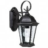 Capital Lighting Carriage House 1 Light Outdoor Wall Lantern In Black