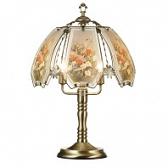 ORE Humming Bird Scene Touch Table Lamp with Bowl Shade