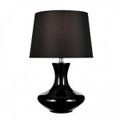 Lite Source Nessia 1 Light  Table Lamp in Black Ceramic