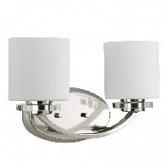 Progress Lighting Nisse 2 Light Bath Vanity Light In Polished Nickel