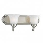 Progress Lighting Builder Bath 2 Light Vanity Light In Brushed Nickel