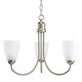 Progress Lighting Gather 3 Light Chandelier in Brushed Nickel