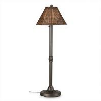 Patio Living Concepts Shangri-La Wicker Outdoor Floor Lamp with Wicker Shade