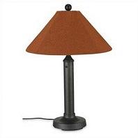 Patio Living Concepts Catalina Outdoor Table Lamp with Sunbrella Shade