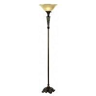 Kenroy Home McGrath Torchiere In Metallic Bronze