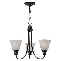 Sea Gull Lighting Windgate 3 Light Chandelier in Heirloom Bronze