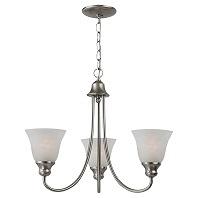 Sea Gull Lighting Windgate 3 Light Chandelier in Brushed Nickel
