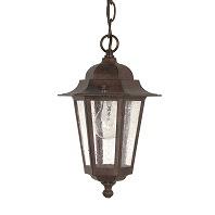 Nuvo Lighting Cornerstone 1 Light Outdoor Hanging Lantern in Old Bronze