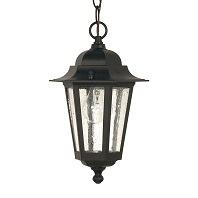 Nuvo Lighting Cornerstone 1 Light Outdoor Hanging Lantern in Textured Black