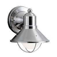 Kichler Lighting  9021NI Seaside 1 Light Outdoor Wall Lantern in Brushed Nickel