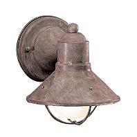 Kichler Lighting 9021OB Seaside 1 Light Outdoor Wall Lantern in Olde Brick