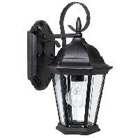 Capital Lighting Carriage House 1 Light Outdoor Wall Lantern In Black