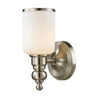 Elk Lighting Bristol 1 Light Bath Vanity Light In Brushed Nickel
