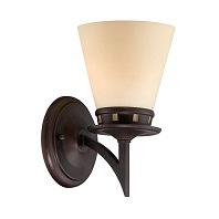 Lite Source Erina 1 Light Wall Lamp in Aged Bronze