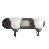 Progress Lighting Builder Bath 2 Light Vanity Light In Antique Bronze